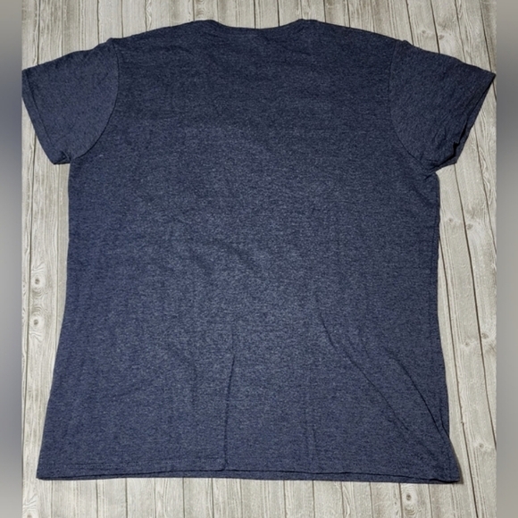 Gildan Women's Heathered Blue Extra Fries Tee Large - New Without Tags - Picture 2 of 2